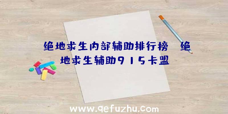 「绝地求生内部辅助排行榜」|绝地求生辅助915卡盟